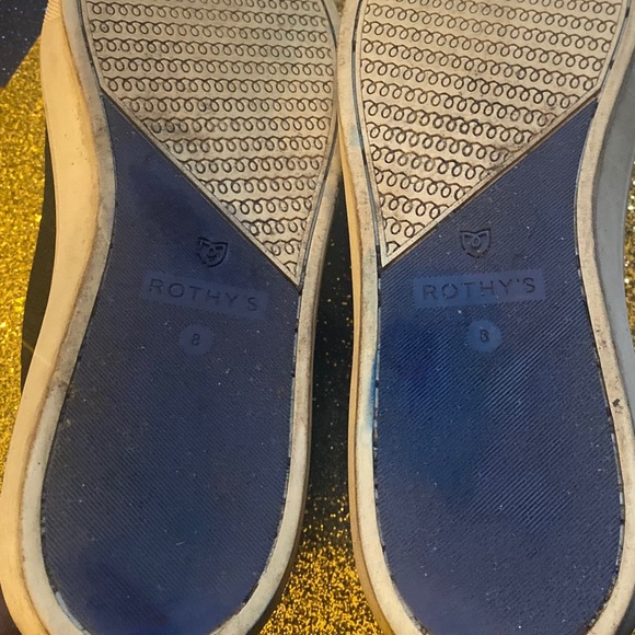 ROTHY'S BLACK HIGH-TOP SLIP-ON Sneakers LUX RARE - Picture 7 of 14